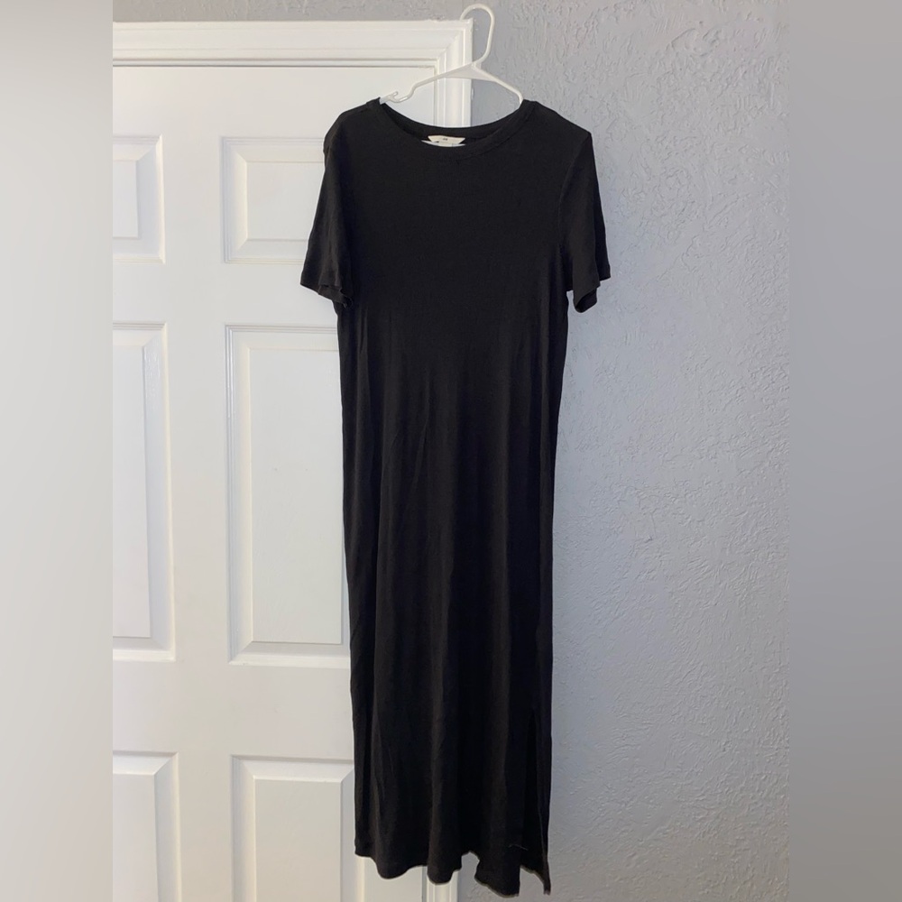 H&M Ribbed T-Shirt Midi Dress